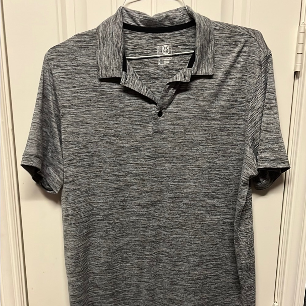 Born Primitive Gray Heathered Polo Shirt